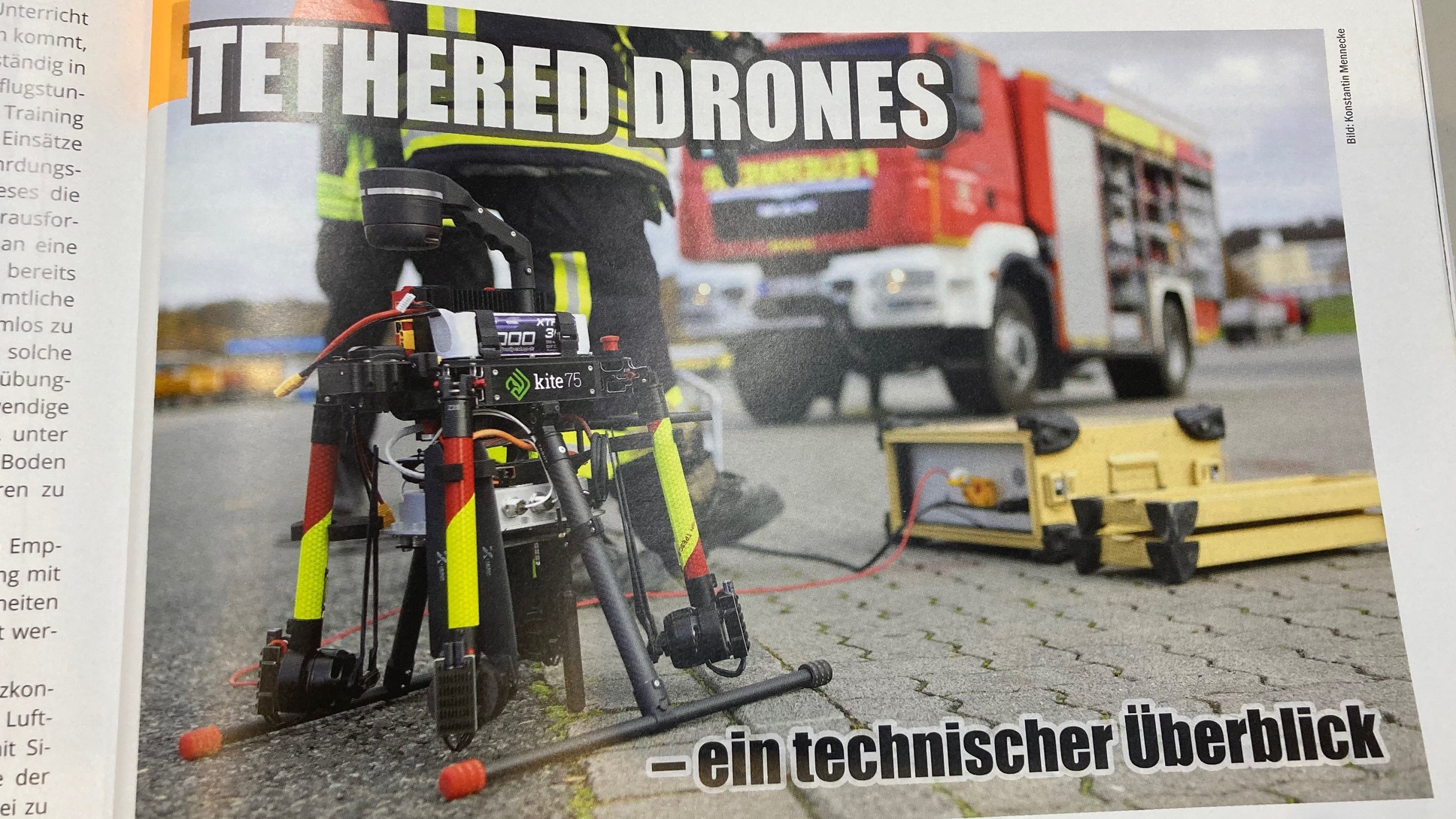 Titelbild "TETHERED DRONES - ein technischer Überblick"
