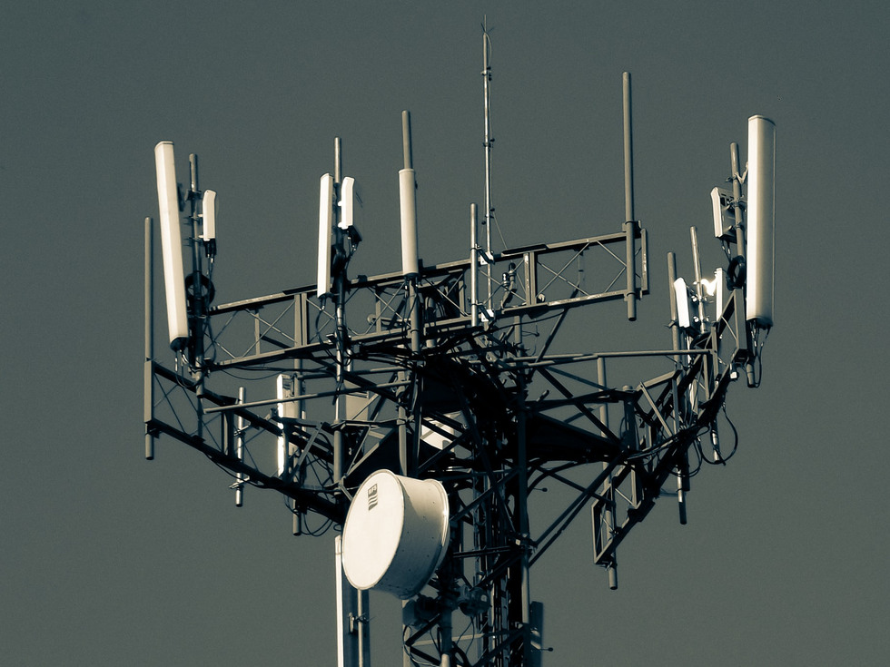 Radio tower with a huge amount of antennas