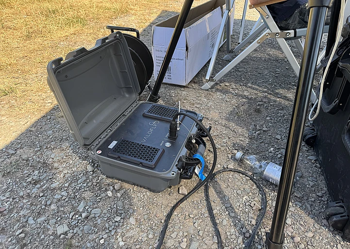 TGS microTether (closeup) in action on the Rockharz