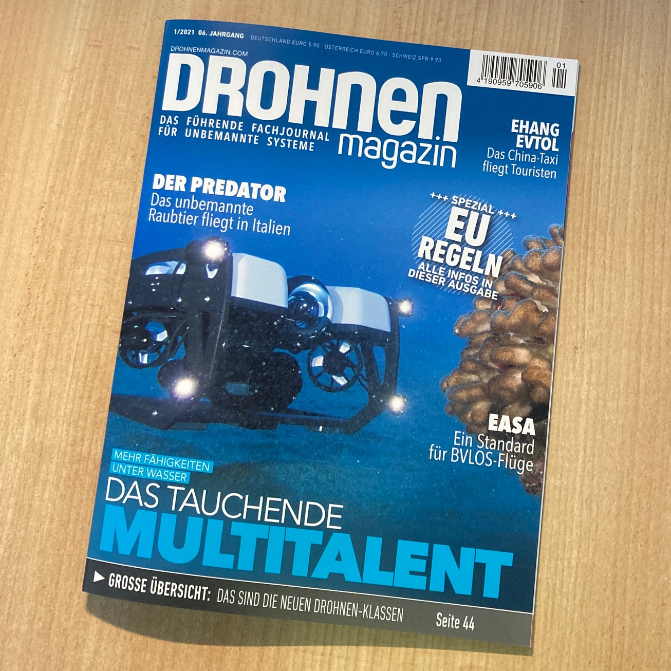 Cover des DROHNENMAGAZIN, Ausgabe 01/2021
